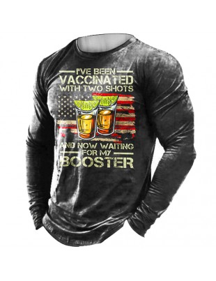 I've Been Vaccinated, Funny Two Shots Tequila Men T-Shirt