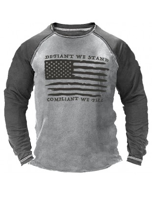 Men's Outdoor Defiant We Stand Long Sleeve T-shirt
