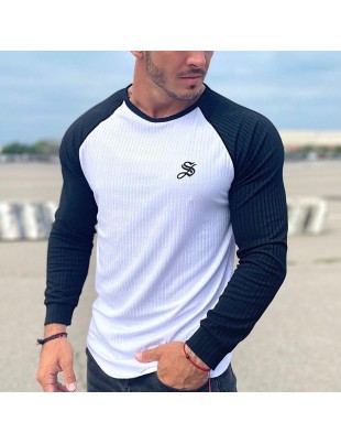 Men's Casual Sports Breathable Long-sleeved T-shirt
